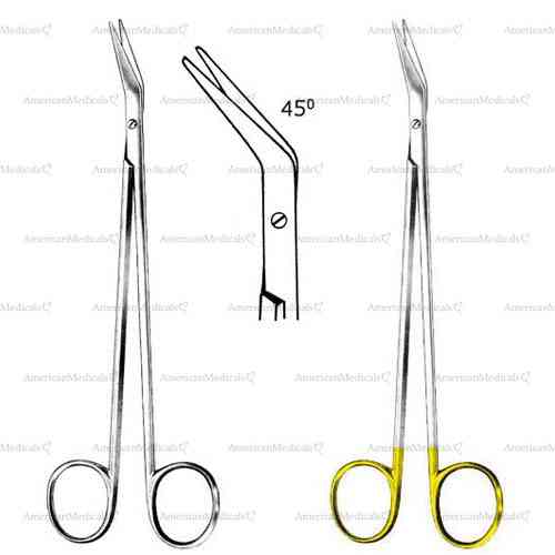 de bakey vascular scissors - angled 45°