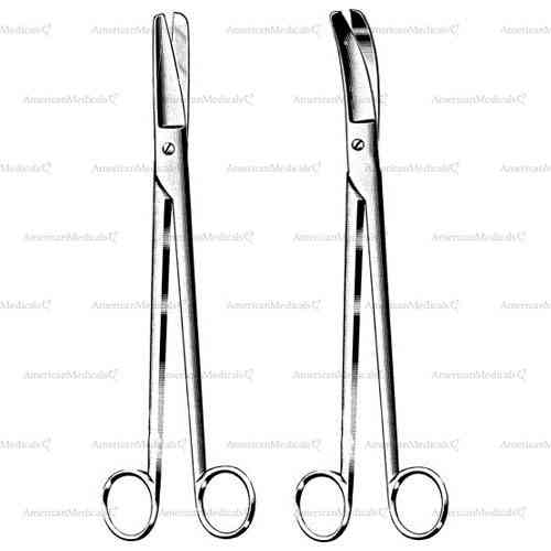 dubois gynecological scissors - 27 cm (10 5/8")