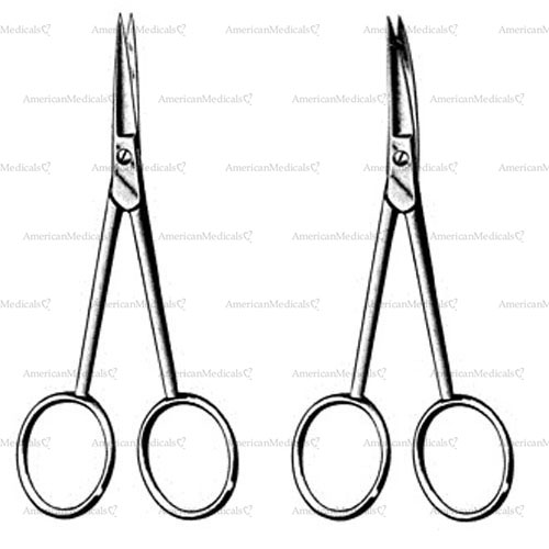 nerve dissecting scissors - sharp/sharp, 11 cm (4 1/4