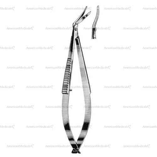 castroviejo iridectomy & micro scissors - blunt, left