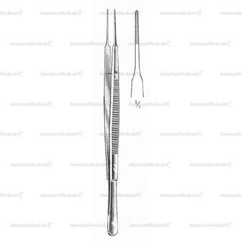 gerald forceps - serrated, straight