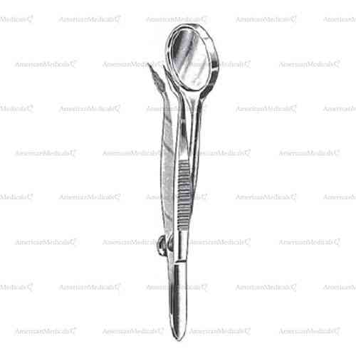 splinter forceps with magnifier - 12.5 cm (5")