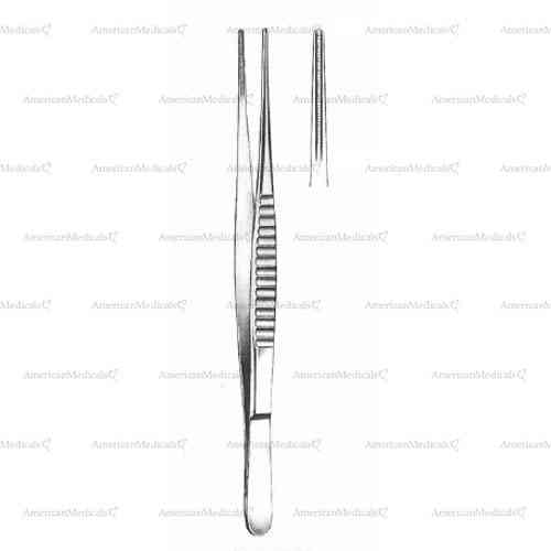 de bakey atraumatic tissue forceps - straight, 2.5 mm - 2.0 mm tip