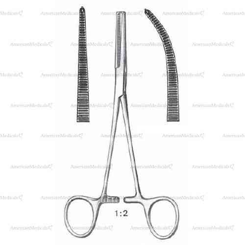 crile-rankin hemostatic forceps 1 x 2 teeth