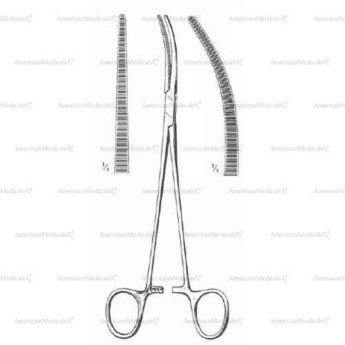 roberts hemostatic forceps - 22 cm (8 3/4")