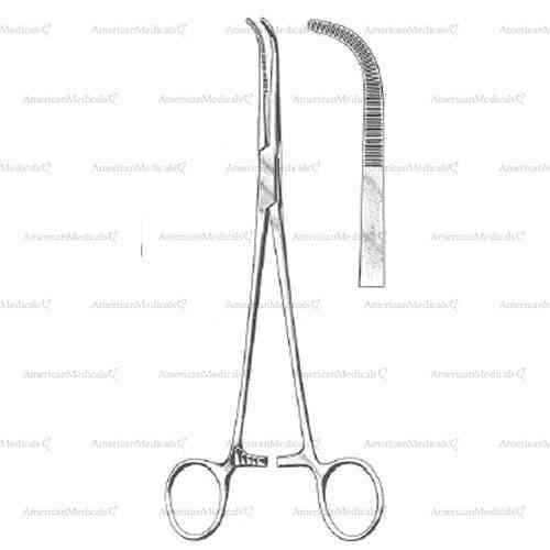 mixter hemostatic and bronchus forceps - 22 cm (8 3/4")