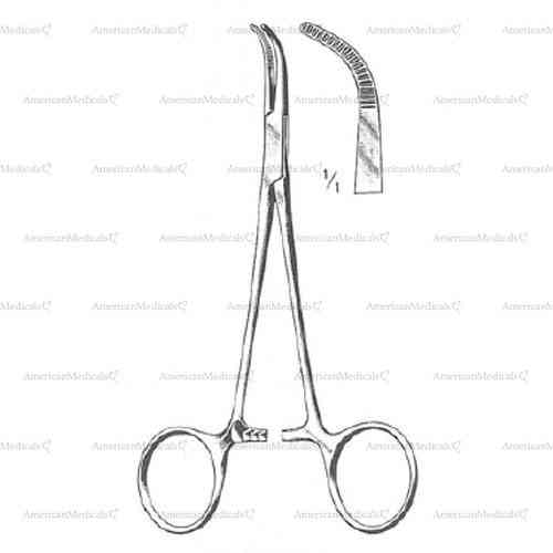 mixter baby hemostatic forceps - 14 cm (5 1/2")