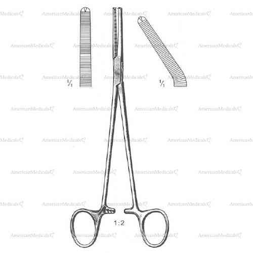 phaneuf peritoneum forceps - 21 cm (8 1/4")