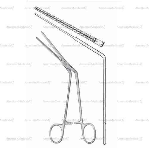 de bakey iliac atraumatic forceps - 20 cm (8")