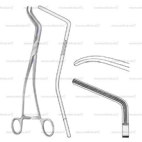 de bakey bronchus clamp - 27 cm (10 5/8")