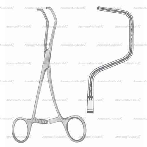 de bakey atrauma anastomosis clamps - 17 cm (6 3/4")