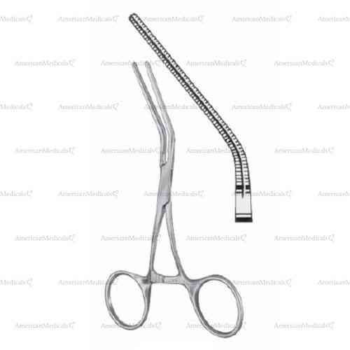 cooley ring bulldog clamp - 12.5 cm (5"), angled 45°