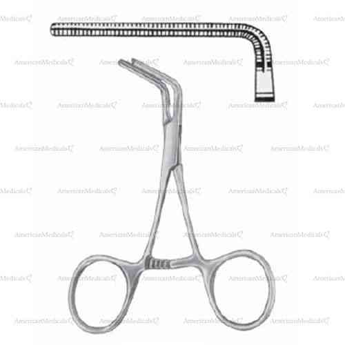 cooley ring bulldog clamp - 10.5 cm (4 1/8"), angled 90°