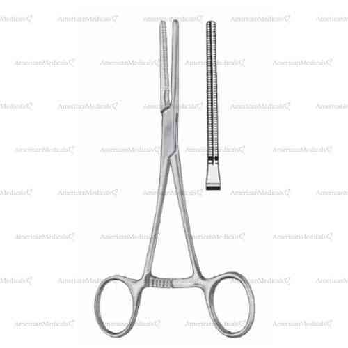 cooley atraumatic forceps - fig. 410, 17 cm (6 3/4")