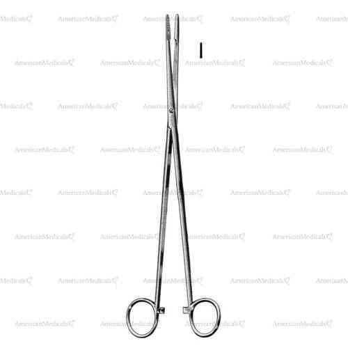 martin dressing forceps with ratchet - 25.5 cm (10")