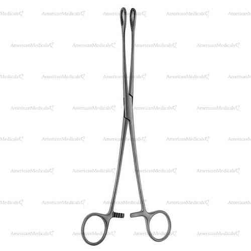 foerster sponge holding forceps with ratchet - oval, 25 cm (9 7/8")