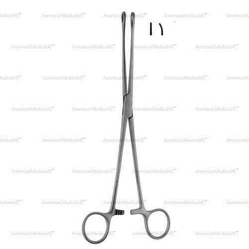 bergmann-foerster sponge holding forceps with ratchet - 24 cm (9 3/8")