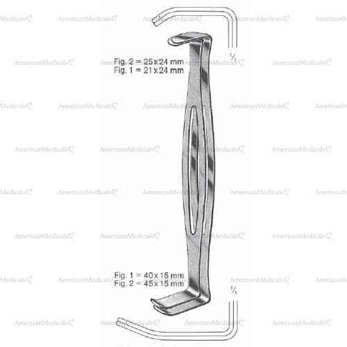 us army (parker-langenbeck) retractor set - 21 cm (8 1/4")