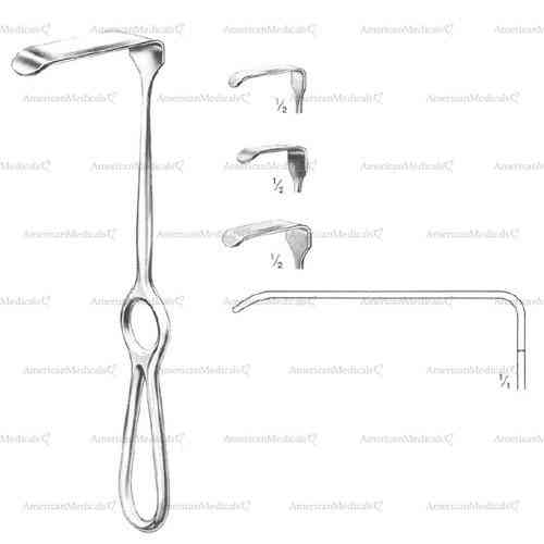 langenbeck retractor - 21 cm (8 1/4") - flat