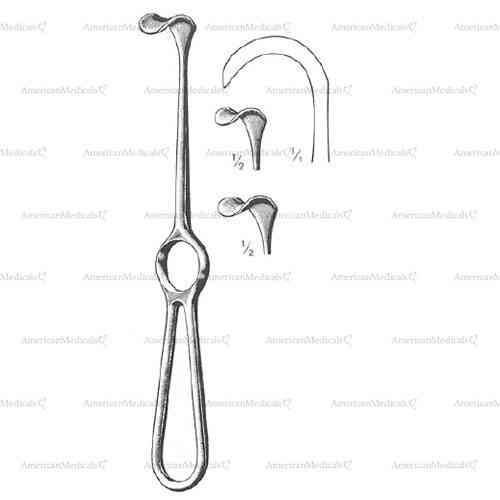 kocher retractor - 19 cm (7 1/2"), round