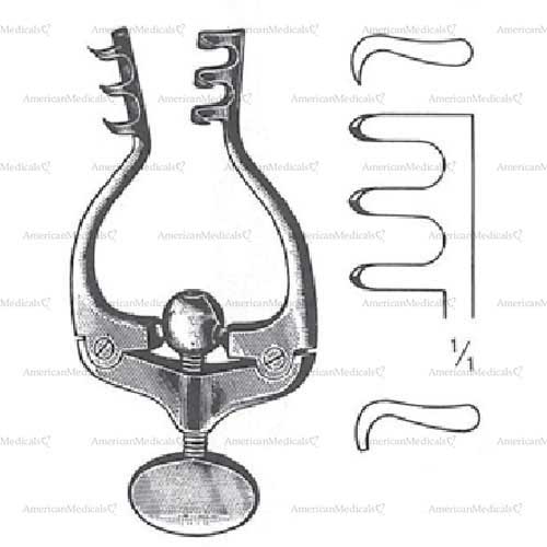 jansen retractor - 10 cm (3 7/8")