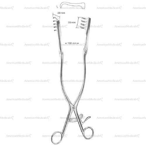 beckmann-adson retractor - 32 cm (12 1/2")