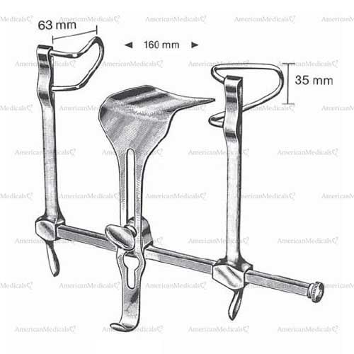 gosset abdominal retractor - 160 mm