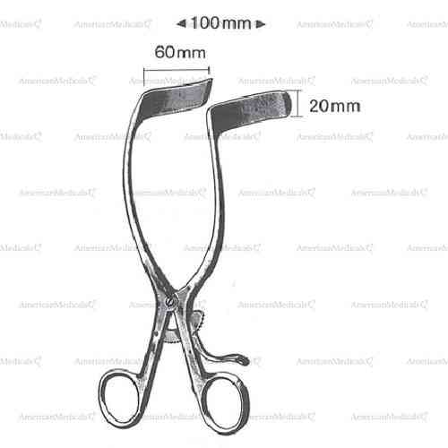 rigby vaginal retractor - 18 cm (7 1/8")