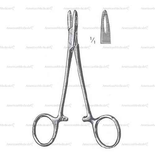 collier needle holder - 12.5 cm (5")