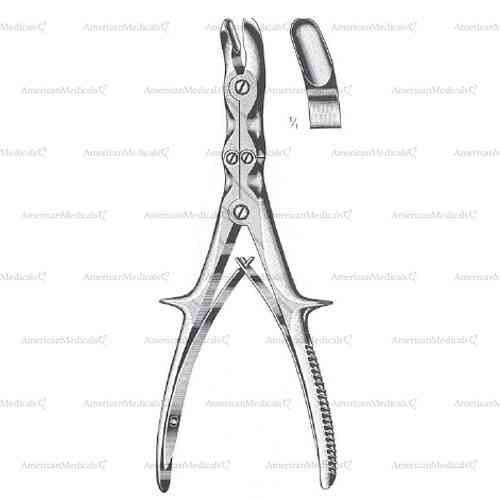 stille-ruskin bone rongeur - 23 cm (9 1/8")