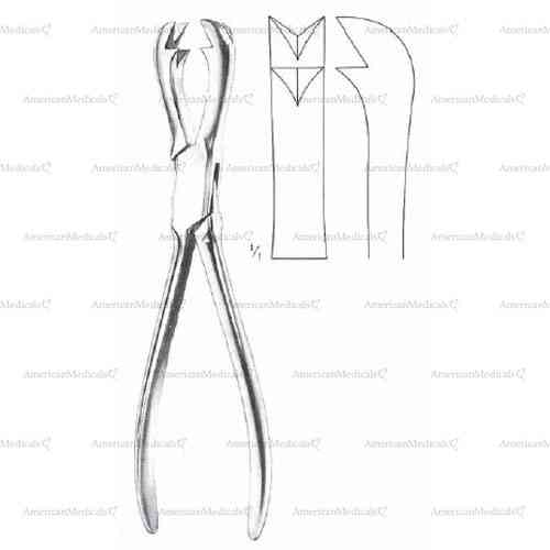 fergusson bone holding forceps - 21 cm (8 1/4")