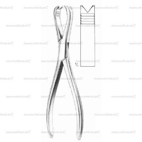 langenbeck bone holding forceps - 21 cm (8 1/4")