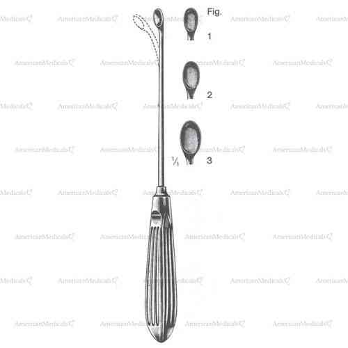 halle bone curette - 21 cm (8 1/4")