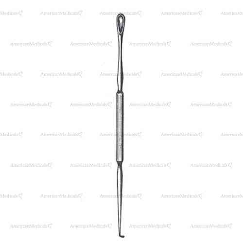 gross ear spoon and hook - blunt, figure 171, 12 cm (4 3/4")