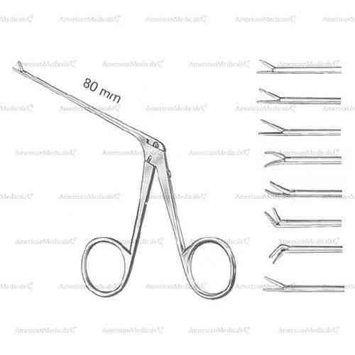 micro ear forceps - serrated