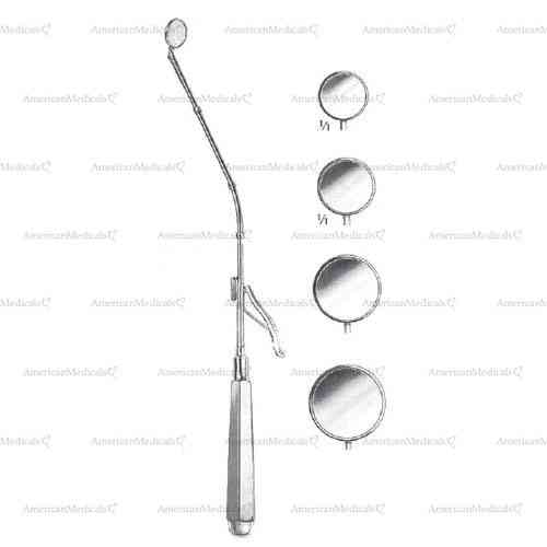 michel rhinology mirror - 25 cm (9 7/8")