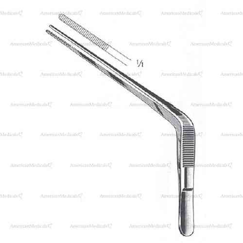 troeltsch nasal forceps - angled, 7 1/8"