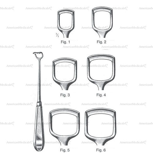 beckmann adenoid curette - 22 cm (8 3/4")