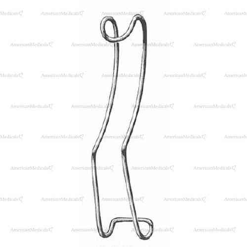 sternberg lip retractor - double curve