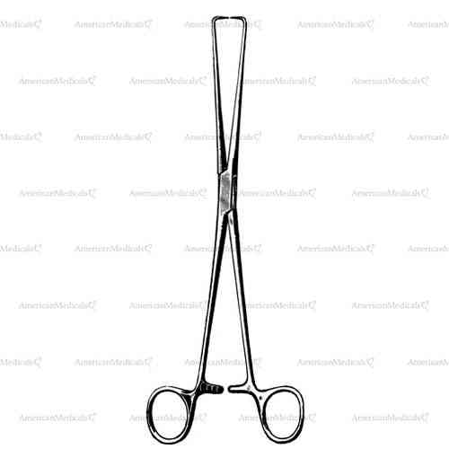 braun tenaculum forceps - 25 cm (9 7/8")