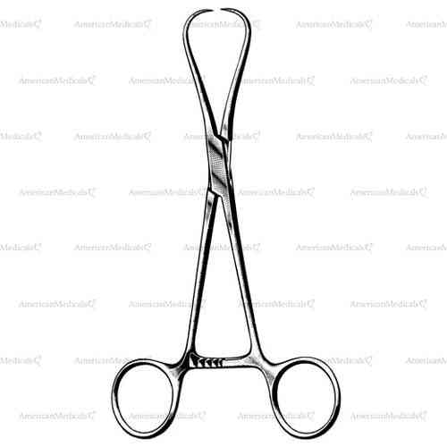 staude-moore tenaculum forceps - 17 cm (6 3/4")