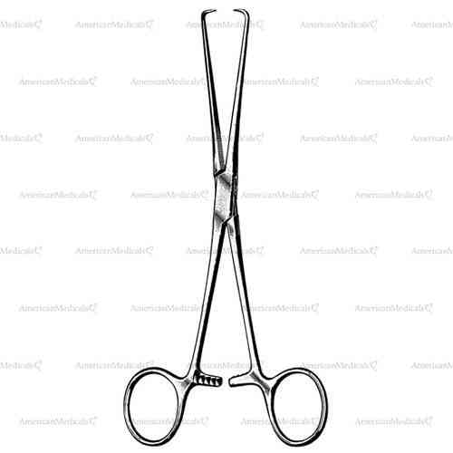 barrett tenaculum forceps - 18 cm (7 1/8")