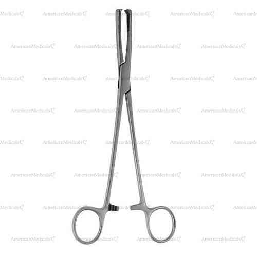 henrotin tenaculum forceps - 2 x 3 Teeth - 20.5 cm (8 1/8")