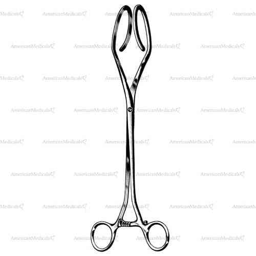 dartigues uterine elevating forceps - 27 cm (10 5/8")