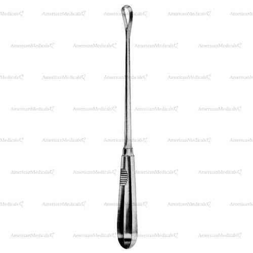 bumm uterine curette - 34 cm (13 1/4")