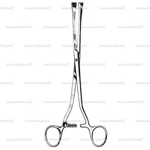 green armytage caesarean section hemostatic forceps - 21 cm (8 1/4")