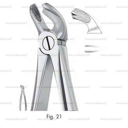 extracting forceps, figure 21 - english pattern