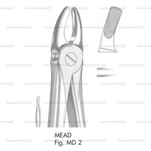 mead extracting forceps, figure md 2