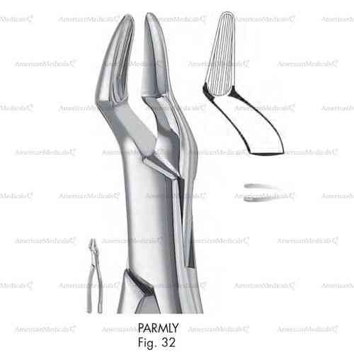 parmly extracting forceps, american pattern - figure 32