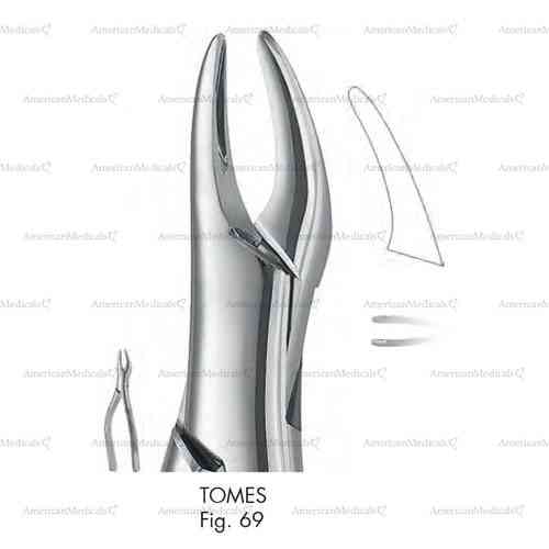 tomes extracting forceps, american pattern - figure 69